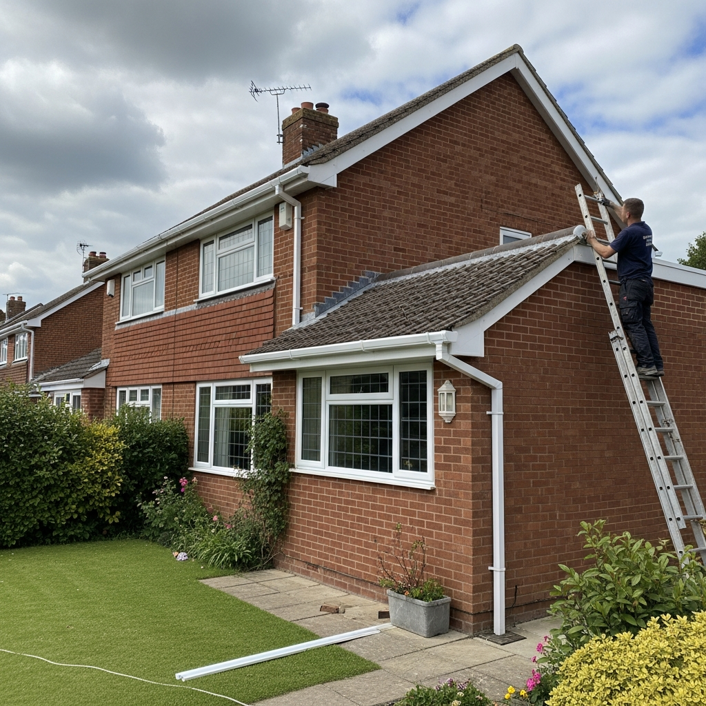 Guttering and fascia installation